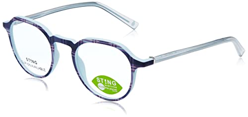 Sting Vsj702 Occhiali, Blue+Tartan Blue, 45 Unisex-Bambini