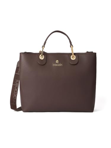 Braccialini Borsa A Mano Beth Grande Marrone
