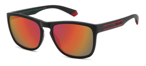 Polaroid Pld 2161/S Occhiali, Rosso Nero, 57/18/140 Unisex-Adulto
