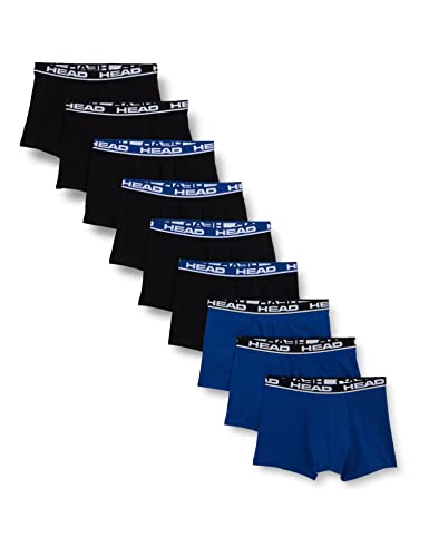Head Boxer, Biancheria Intima Uomo, Nero/Blu, L