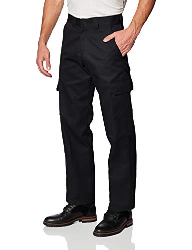 Dickies Pantalone Da Lavoro Cargo Con Taglio Morbido, Pantaloni Da Lavoro Uomo, Nero, 32W / 30L