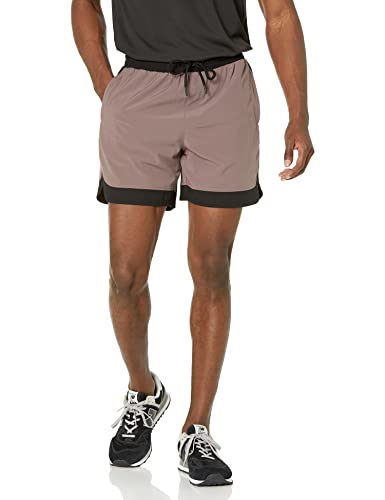 Amazon Essentials Pantaloncini In Tessuto Elasticizzato Active Stretch Uomo, Grigio Talpa, 5Xl Plus