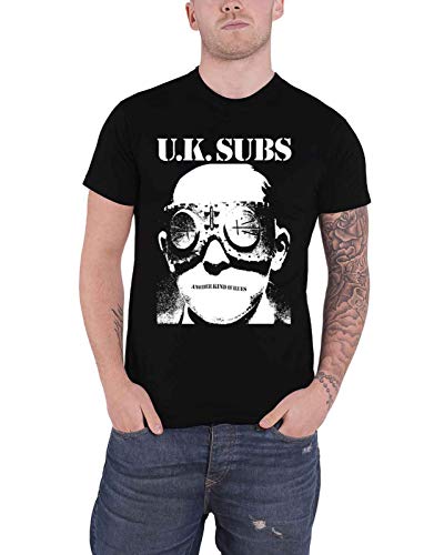 Plastic Head Uk Subs T Shirt Another Kind Of Blues Band Logo Nuovo Ufficiale Uomo Size L