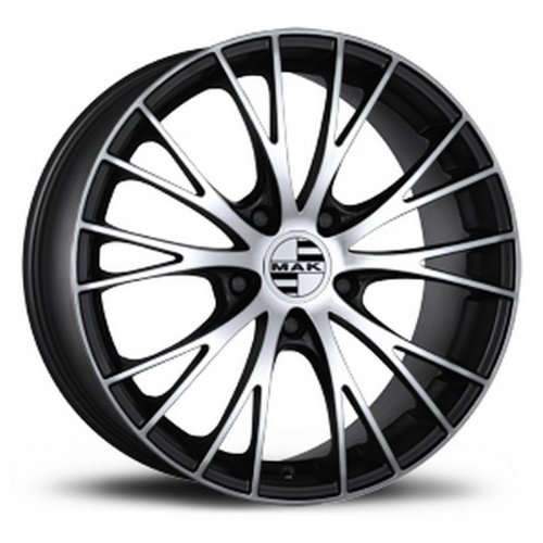 Mak Rennen Ice Black 9 X 20 5 X 130 Et57 Hub Bore 71.6 Cerchi In Lega