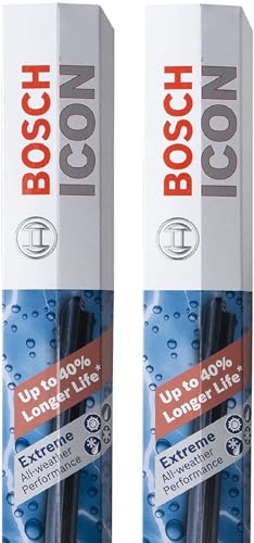 Bosch 24Oe20Oe Icon Beam Spazzole Tergicristallo – Lato Conducente E Passeggero – Set Con 2 Fogli (24Oe & 20Oe)