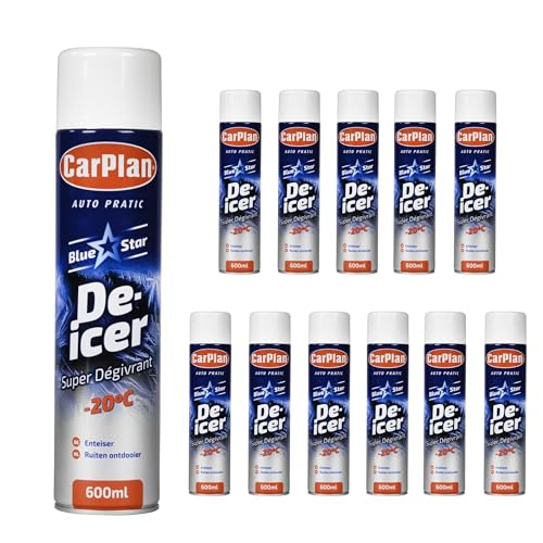 Carplan, Blue Star De-Icer Aerosol, 600 Ml (Confezione Da 12)
