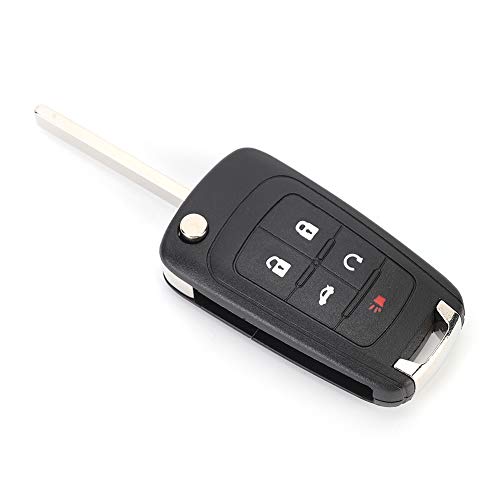 Chiave Camaro 2014 -- Guscio Chiave 5 Pulsanti Flip Key Fob Custodia Cover Shell Cover Fit Per Camaro 2010-2013