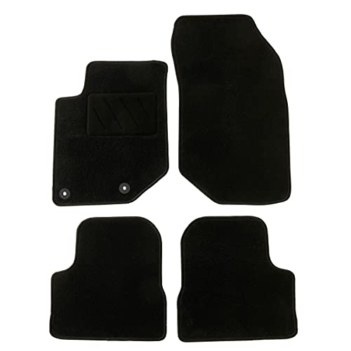 Dbs - Tappetini Auto - Su Misura Per 208/2008 - Con Clip - Tappetini Auto Antiscivolo - 4 Pezzi