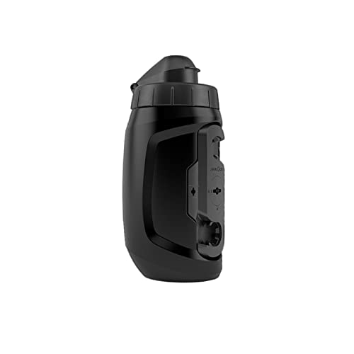 Fidlock Twist - Bottiglia Singola Da 450 Ml, Colore: Nero, Con Connettore Girevole (Senza Base Per Bicicletta), Portabottiglie Magnetico Per Biciclett