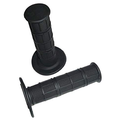 Manopole Gomma Morbida Moto Scooter Universali Manubrio Diametro 24/22 Nero