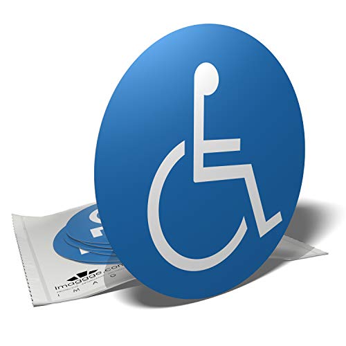 Decooo.Be - Adesivi Per Disabile/Persona Con Mobilità Ridotta, Confezione Da 6-9,5 Cm