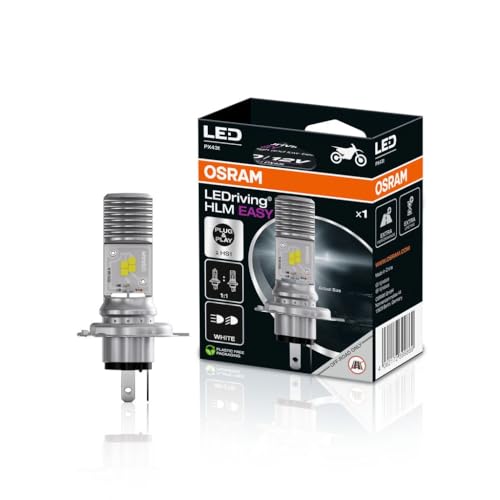 Osram Ledriving Hlm Easy ≜ Hs1, Lampada Per Fari A Led Per Moto, Bianco Freddo 6000K, Lampada Abbagliante E Anabbagliante Retrofit A Led, Solo Per Uso