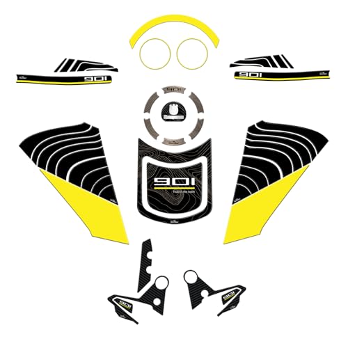 Resin Bike Kit Adesivi Moto Compatibile Con Husqvarna Norden 901 2022-2023. Protezioni Moto Serbatoio Completa Da Urti E Graffi. Adesivi Resinati Con