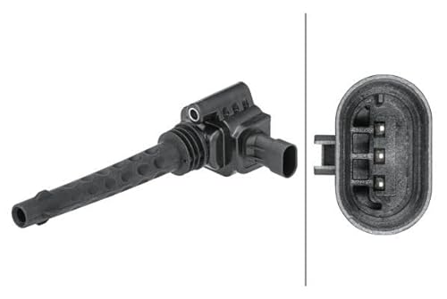 Hella 5Da 358 168-541 Bobina Di Accensione - 12V - Connettore A 3 Pin - Imbullonato