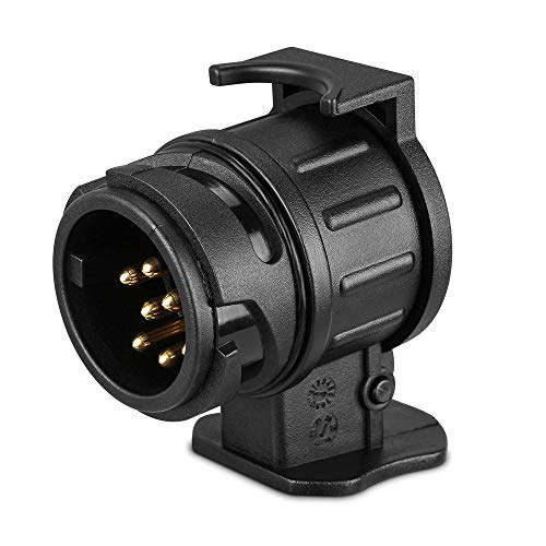 Sxyhkj 13 Pin A 7 Pin Adattatore Rimorchio,Camion Caravan Gancio Traino Spina Rimorchio 13 Poli Presa 12 V Adattatore Convertitore Elettrico Presa Con