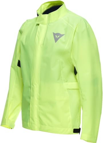 Dainese - Ultralight Rain Jacket, Giacca Antipioggia Impermeabile E Antivento, Ultra Leggera, Ripiegabile, Giacca Antipioggia Per Moto, Unisex, Giallo