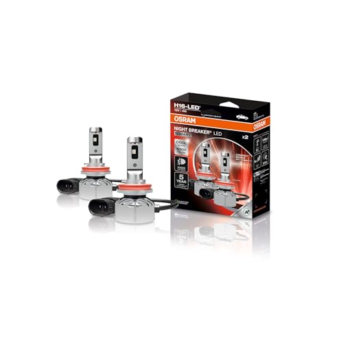 Osram Night Breaker Led Smart H16; Led-Nebelscheinwerfer Mit Straßenzulassung; Breiterer Nebellichtstrahl; 6000K; 2 Lampen