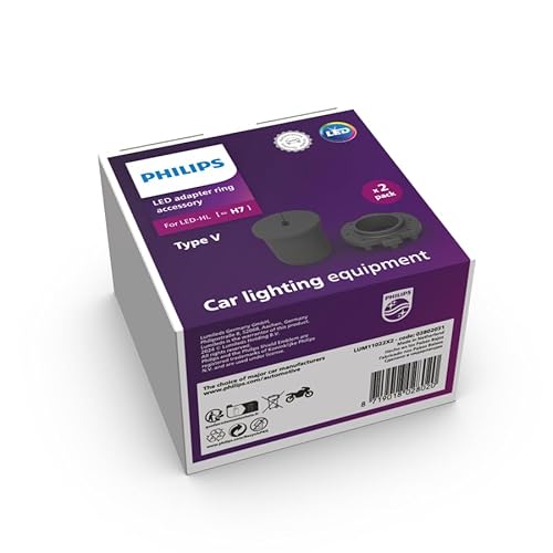 Philips Adattatori Tipo V Per Le Lampadine Ultinon Pro6000 Boost H7-Led Moto