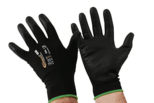 Connect 35375 Mechanics Cut Resistant Gloves - Large 3 Pairs