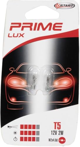 Coppia Di Lampadine Auto Alogene In Vetro T5 12V 2W W2X4.6D