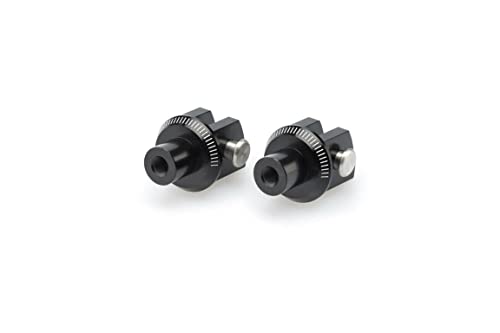Puig Adattatore Set Pedane Pilota Per A Yamaha Fz1 06'-15', Yamaha Fz1 Fazer 06'-15', Nero