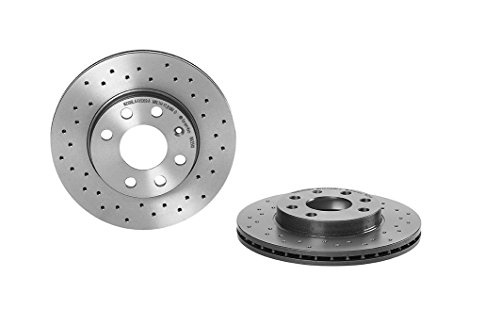 Brembo Xtra 09.8635.1X - Disco Freno Forato Anteriore, Set Di 2