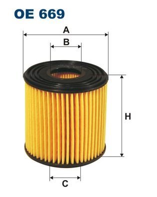 Filtron Filtro Dell' Olio, Oe669