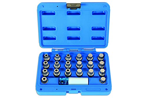 Laser 6276 Locking Wheel Nut Key Set 21Pc - For Bmw