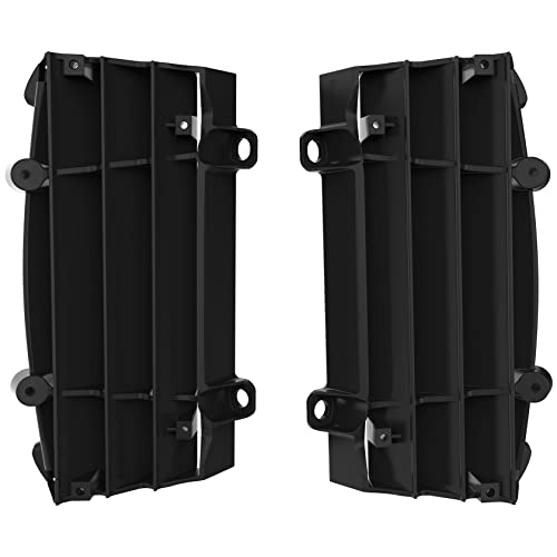 Polisport 8466800002 - Set Di Griglie Per Radiatore In Polipropilene Resistente E Durevole Senza Hardware Compatibile Con Le Moto Ktm In Colore Nero