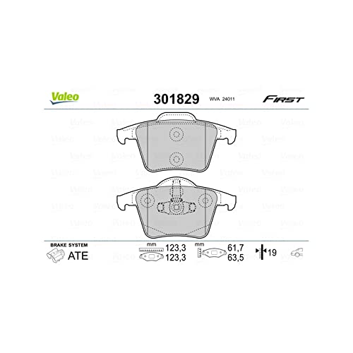 Valeo 301829, Pastiglie Freno