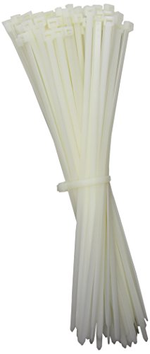 Connect 30288 T120R - Fascette Fermacavi, 380 X 7,6 Mm, Colore: Naturale (Confezione Da 100)