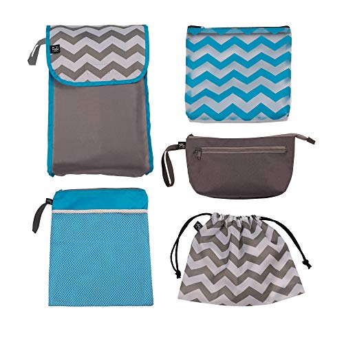 J.L. Childress Diaper Bag Organizzatore 5 Pezzi