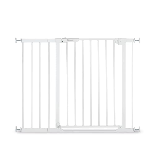 Hauck Cancelletto Di Sicurezza Per Bambini Clear Step Autoclose 2 Set Con Prolunga Da 21Cm - Cancelletto Sicurezza Bimbi Con Base Piatta Da 96-101Cm -