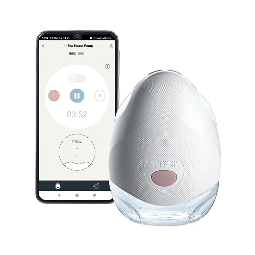 Tommee Tippee Tiralatte Elettrico Indossabile Singolo Made For Me, Un Tiralatte Portatile E Silenzioso, Con 1 Massaggio E 8 Modalità Rapide E 4 Ore Di