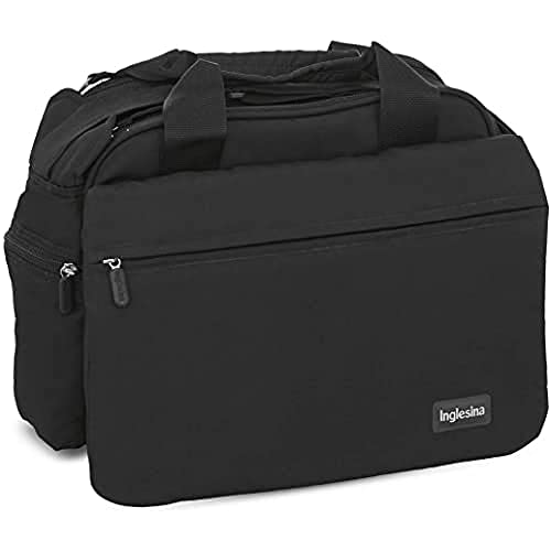 Inglesina My Baby Bag, Nero, Borsa Fasciatoio Per Neonato, Multifunzione, Pratica E Capiente, Mamma Papà, Tasca Termica, Scomparti Organizzati