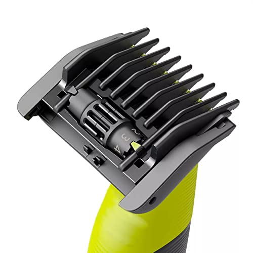 Service-Parts Pettine Per Barba Regolabile Adjustable Beard Comb 1 - 5 Mm Compatible With Philips Oneblade One Blade Shaver