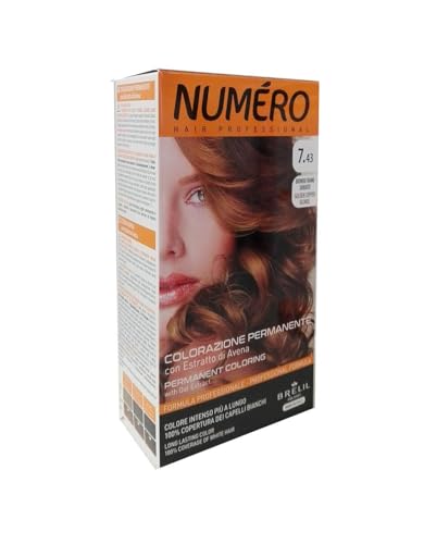Tinta Numero Brelil 7.43 Biondo Rame Dorato