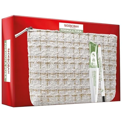 Deborah Milano - Set Regalo Donna, Pochette Formula Pura, Include Mascara Volume & Forza Bio, Matita Kajal Bio