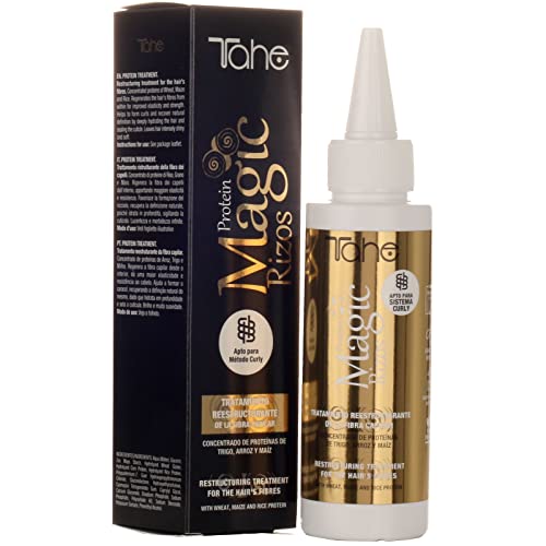 Tahe Magic Rizos - Trattamento Ristrutturante Della Fibra Capillare, Concentrato Di Proteine Di Frumento, Riso E Mais, 100 Ml