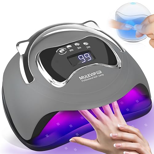 Mulevip Lampada Uv Led Unghie 180W Lampada Led Unghie Lampada Unghie,Lampada Uv Led Unghie Professionale Con Sensore Automatico,Timers Da 10S/30S/60S/