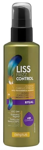 Idrocrema Liss Frizz Control 200 Ml. Capelli Ribelli Con Vitamina E E Cheratina. Protezione Termica 230 °C. Deliplus