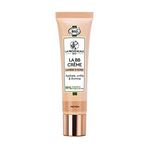La Provençale Bio - La Bb Crema Luce D'Ocres Certificato Bio - Crema Tinta Idratante - Olio Di Oliva Bio Dop Provence - Per Tutti I Tipi Di Pelle - To