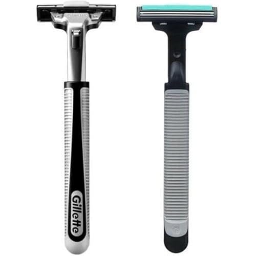 Gillette - Rasoio Vector Con Lama, Compatibile Con Cartuccia Di Ricambio Contour/Atra
