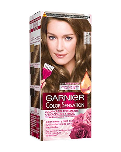 Garnier Color Sensation, Colorazione Permanente, 200 Gr, No. 6.0 Biondo Scuro
