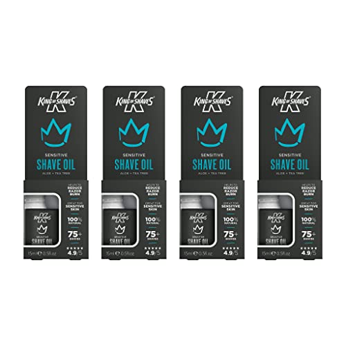 King Of Shaves Mens Shaving Oil For Sensitive Skin 15 Ml Quad-Pack Packaging May Vary
