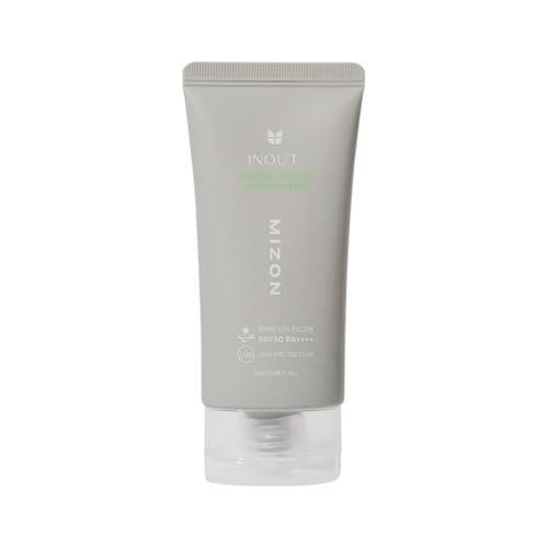 [Mizon] Inout Watery Sheer Sunscreen Spf50+Pa++++ (50Ml) Protezione Solare Fluida + Skincare Coreana, Protezione 24H, Idratante, Acido Ialuronico, 100