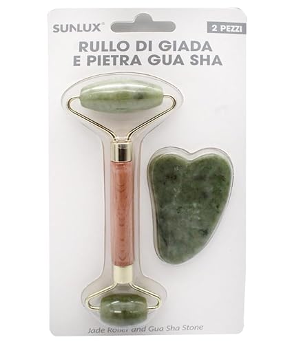 Rullo Di Giada E Pietra Gua Sha Verde