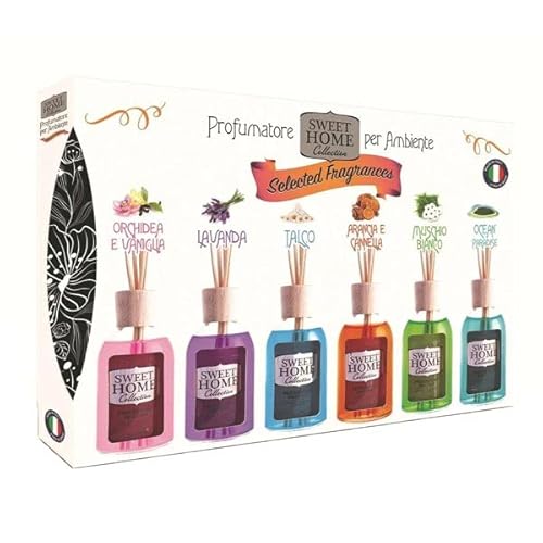 Sweet Home 6 Profumatori Ambiente Sweet Fragrances 30 Ml