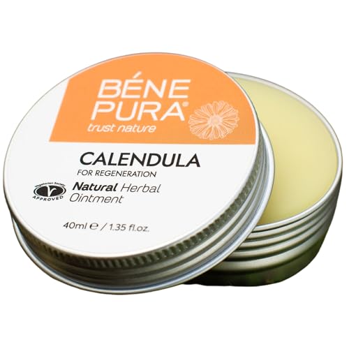 Benepura Pomata Calendula, Pomata Naturale Per Ferite E Piccole Ustioni Della Pelle, 40 Ml