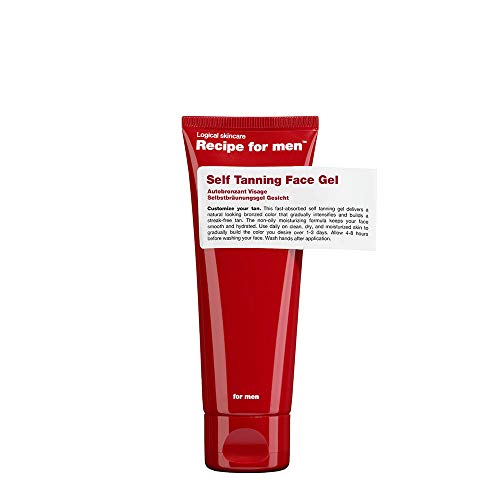 Recipe For Men Gel Autoabbronzante - Look Naturale, Rapido Assorbimento, Bronzo Senza Striature, Non Oleoso E Idratante